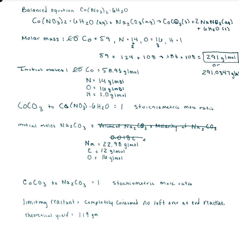 Solved Write The Balanced Equation For The Reaction Of Chegg