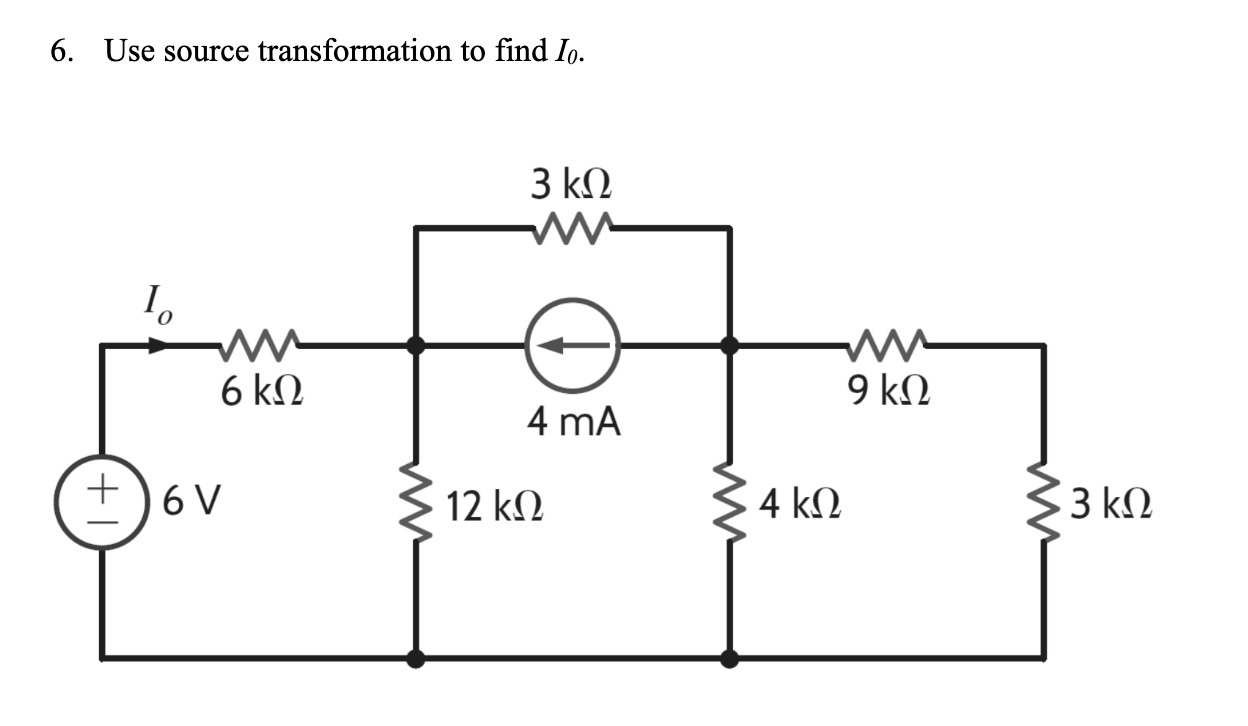 Solved Use Source Transformation To Find I Chegg