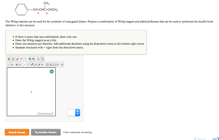 Solved Ch Ch Chc Chch The Wittig Reaction Can Be Used For Chegg