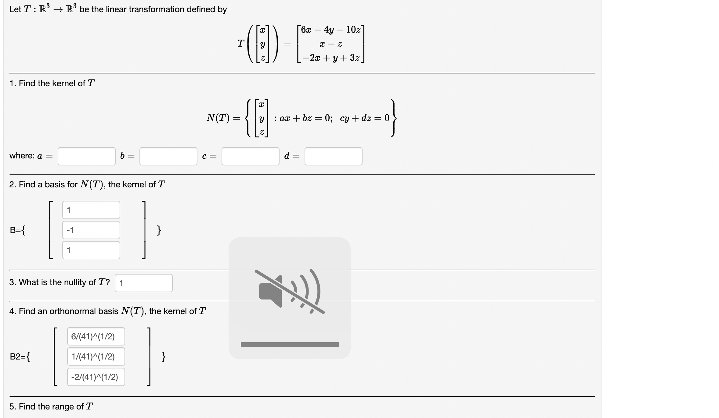 Solved Let T R R Be The Linear Transformation Defined By Chegg