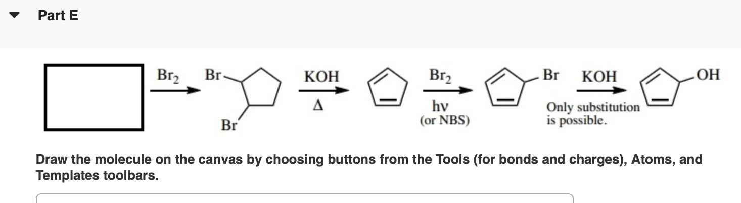 Solved Part E Br Br Koh Br Br Koh Hv Or Nbs Only Chegg