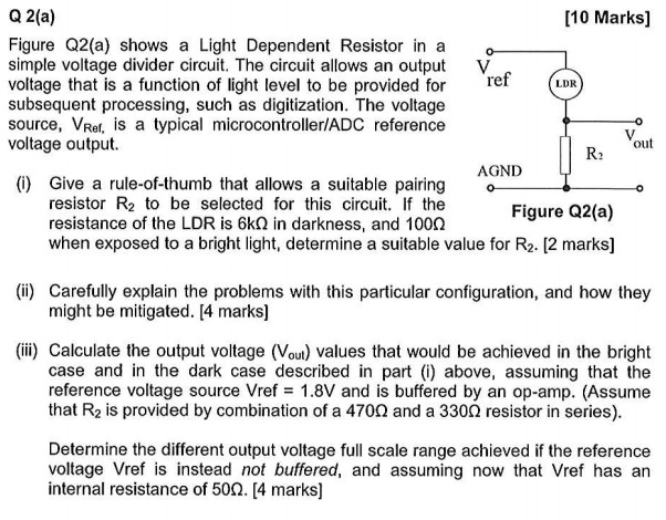 Solved Q 2 A 10 Marks Figure Q2 A Shows A Light Chegg