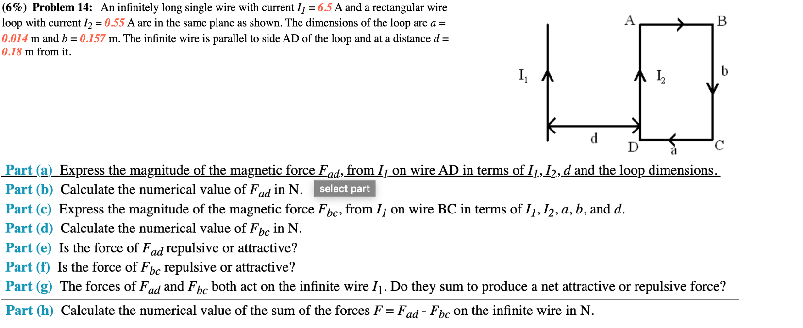 Solved 6 Problem 14 An Infinitely Long Single Wire With Chegg