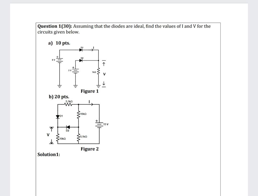 Solved Question Assuming That The Diodes Are Ideal Chegg