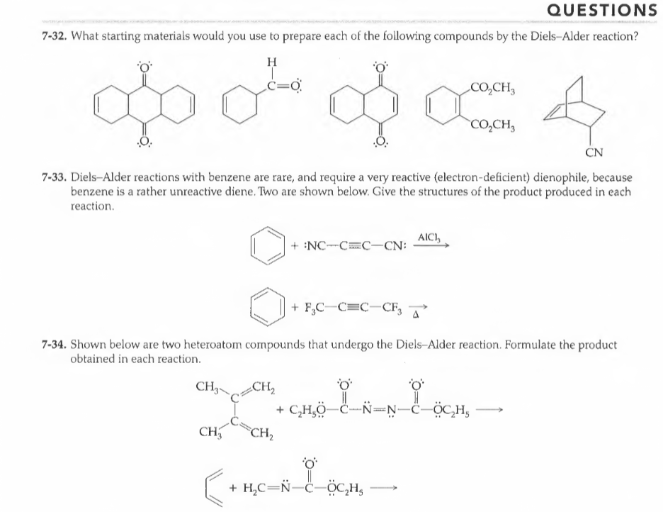 Solved QUESTIONS 7 32 What Starting Materials Would You Use Chegg