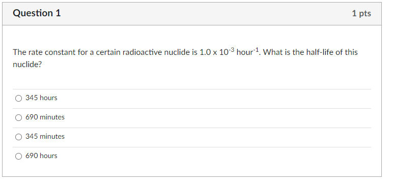 Solved The Rate Constant For A Certain Radioactive Nuclide Chegg