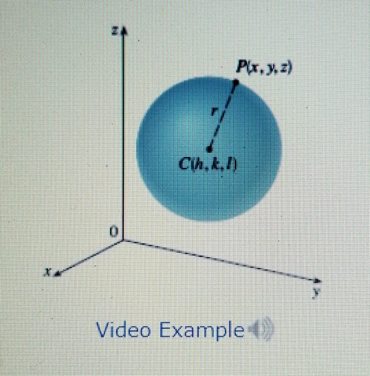 Solved EXAMPLE 5 Find An Equation Of A Sphere With Radius R Chegg