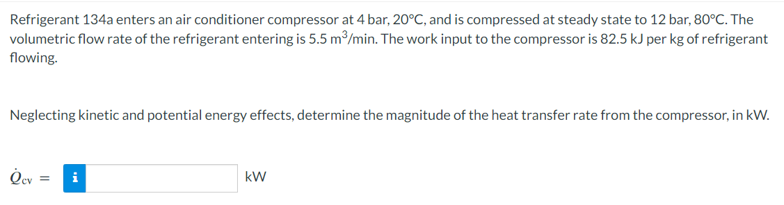 Solved Refrigerant A Enters An Air Conditioner Chegg