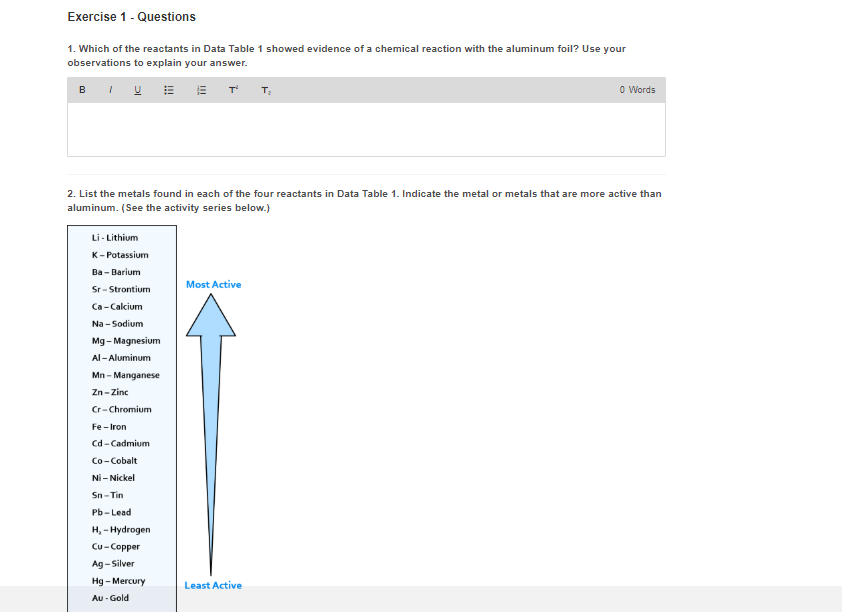 Solved Experiment 1 Exercise 1 Data Table 1 Data Table 1 Chegg