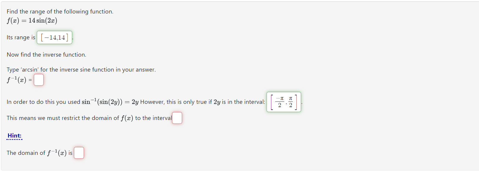 Solved Find The Range Of The Following Function Chegg