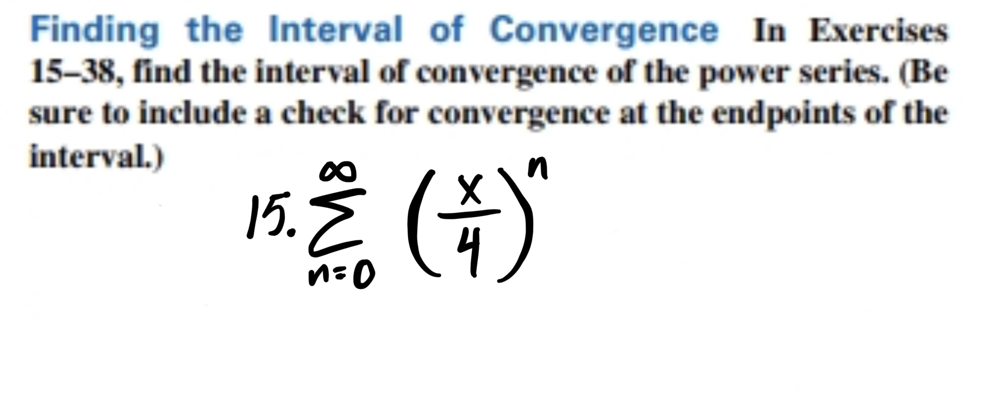 Solved Finding The Interval Of Convergence In Chegg