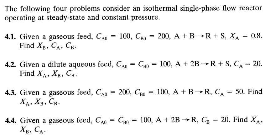 Solved The Following Four Problems Consider An Isothermal Chegg