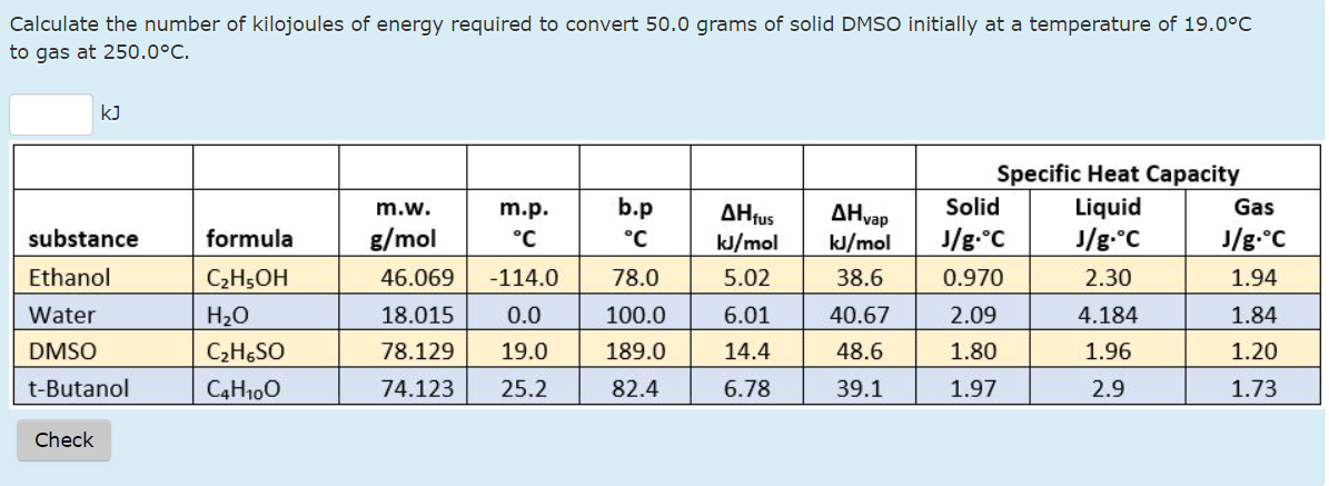 Solved Estimate The Enthalpy Change In KJ Mol For The 44 OFF