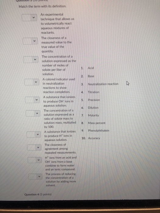 Solved Match The Term With Its Definition HAn Experimental Chegg