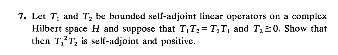 Solved Let T And T Be Bounded Self Adjoint Linear Chegg