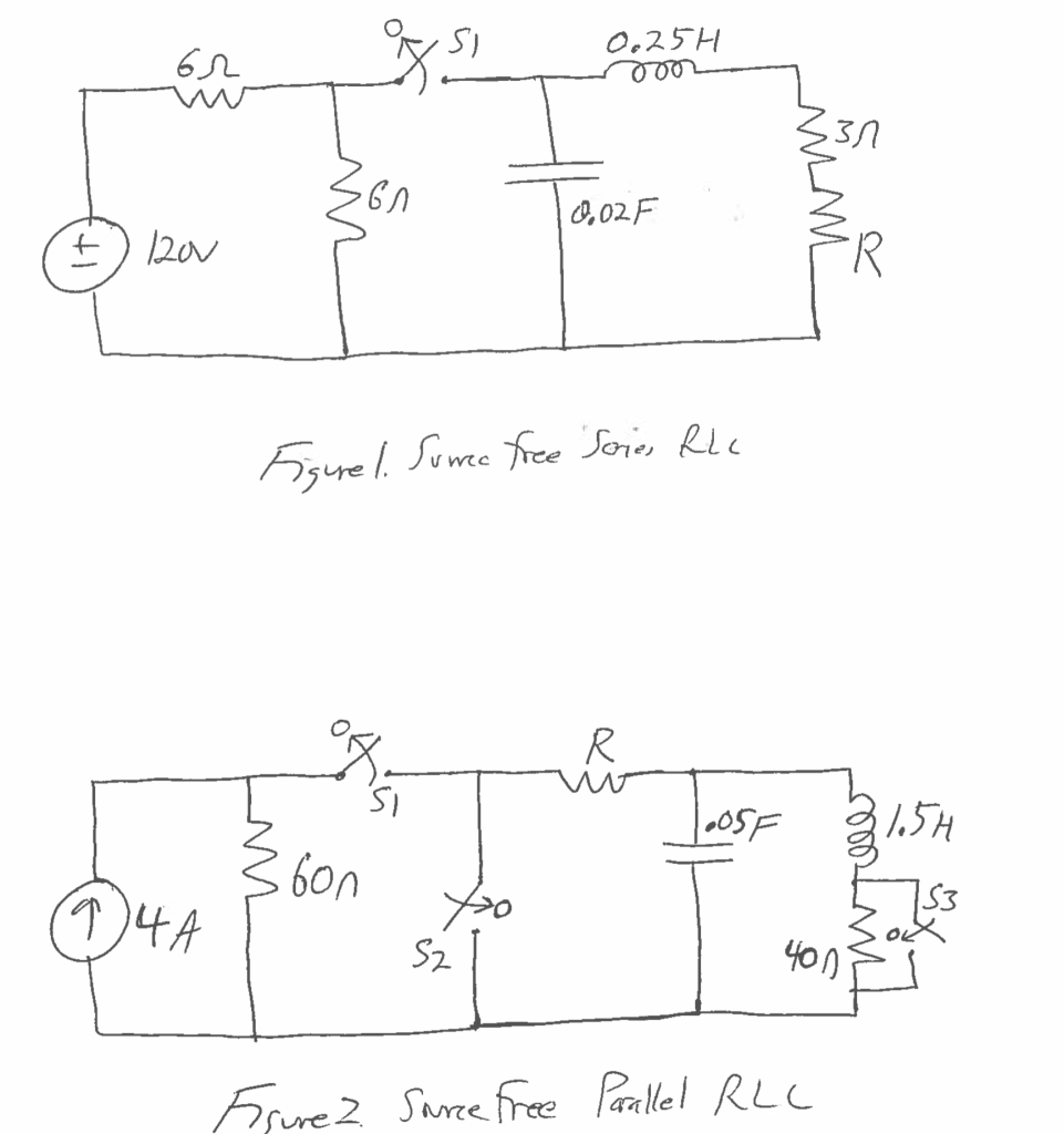 Solved 1 In The Series RLC Circuit Shown In Figure 1 Chegg