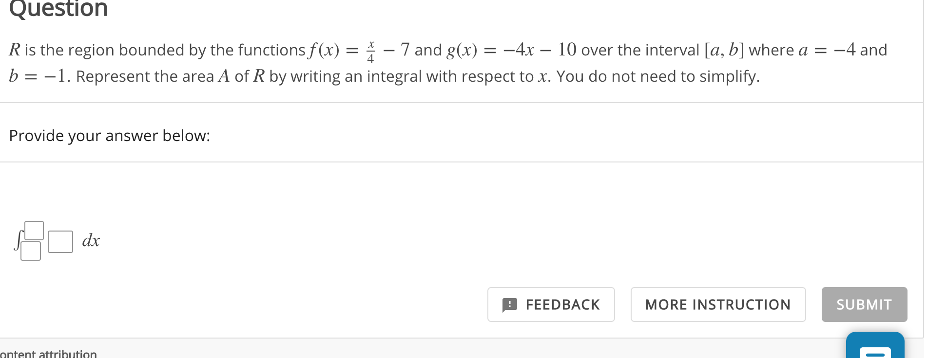 Solved R Is The Region Bounded By The Functions F X X Chegg