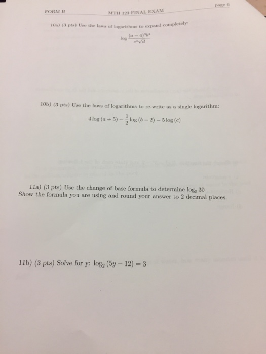 Logarithmic Functions