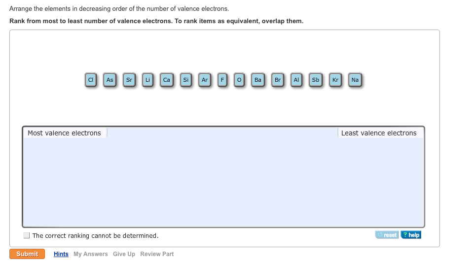 Arrange The Elements In Decreasing Order Of The ... Arrange The Elements In Decreasing Order Of The ...