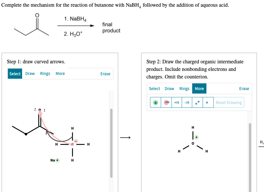 Solved Complete The Mechanism For The Reaction Of Butanone Chegg