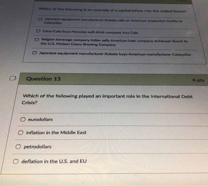 Solved All Of The Following Are Components Of The Balance Of Chegg