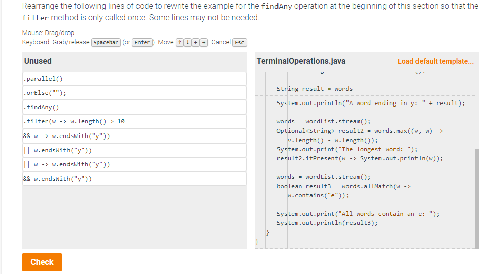 Solved Rearrange The Following Lines Of Code To Rewrite The Chegg