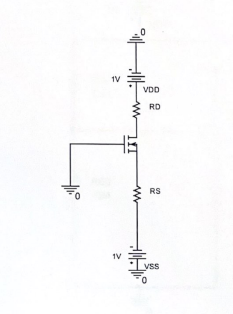 Solved Design The Circuit Below To Establish A Drain Current Chegg