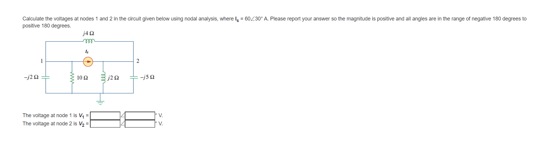 Solved Calculate The Voltages At Nodes And In The Chegg