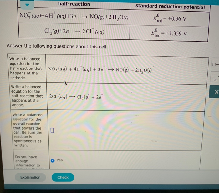 Solved A Chemist Designs A Galvanic Cell That Uses These Two Chegg