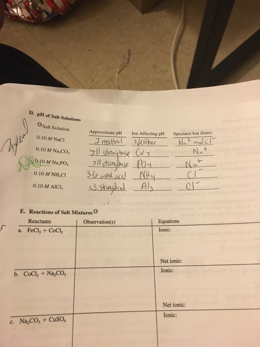 homework 8 chapter 18-19 acids and bases