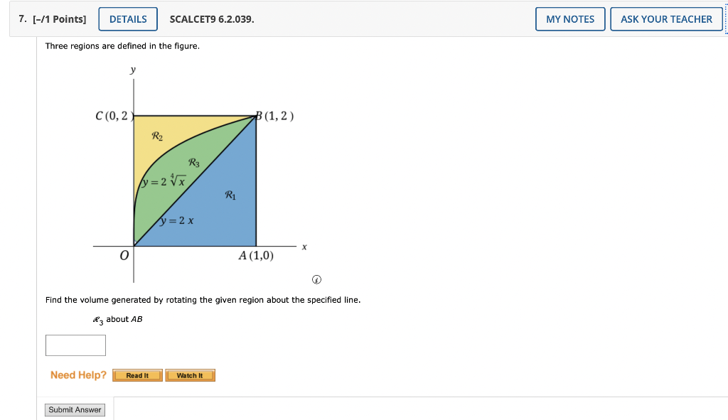 Solved Three Regions Are Defined In The Figure Find The Chegg