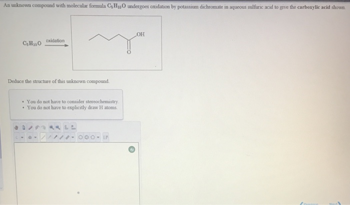 Solved An Unknown Compound With Molecular Formula Cshis Chegg