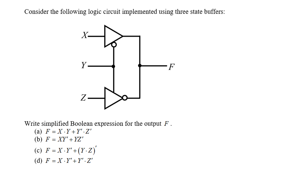 Solved Consider The Following Logic Circuit Implemented Chegg