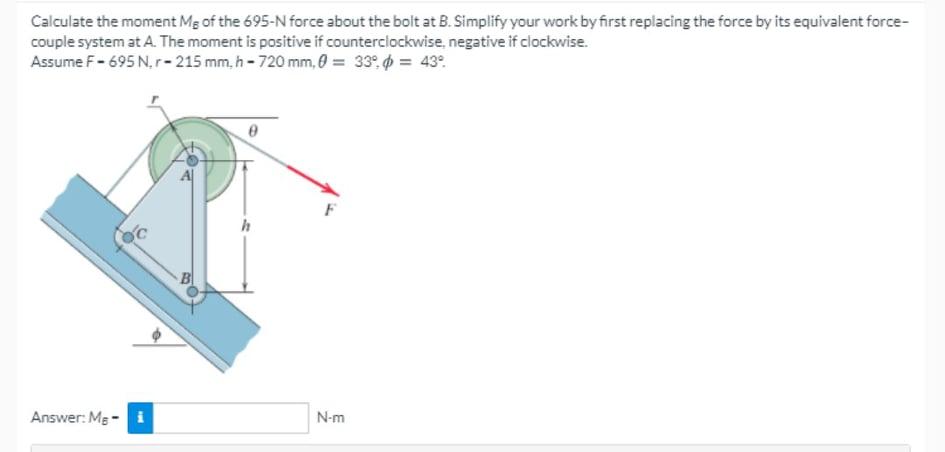 Solved The Specialty Wrench Shown In The Figure Is Designed Chegg