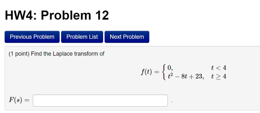 Solved Hw Problem Previous Problem Problem List Next Chegg