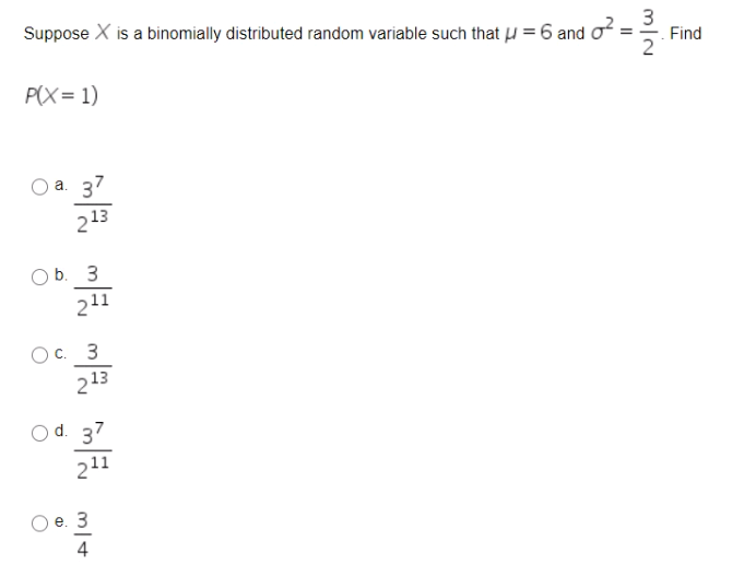 Solved Suppose X Is A Binomially Distributed Random Variable Chegg