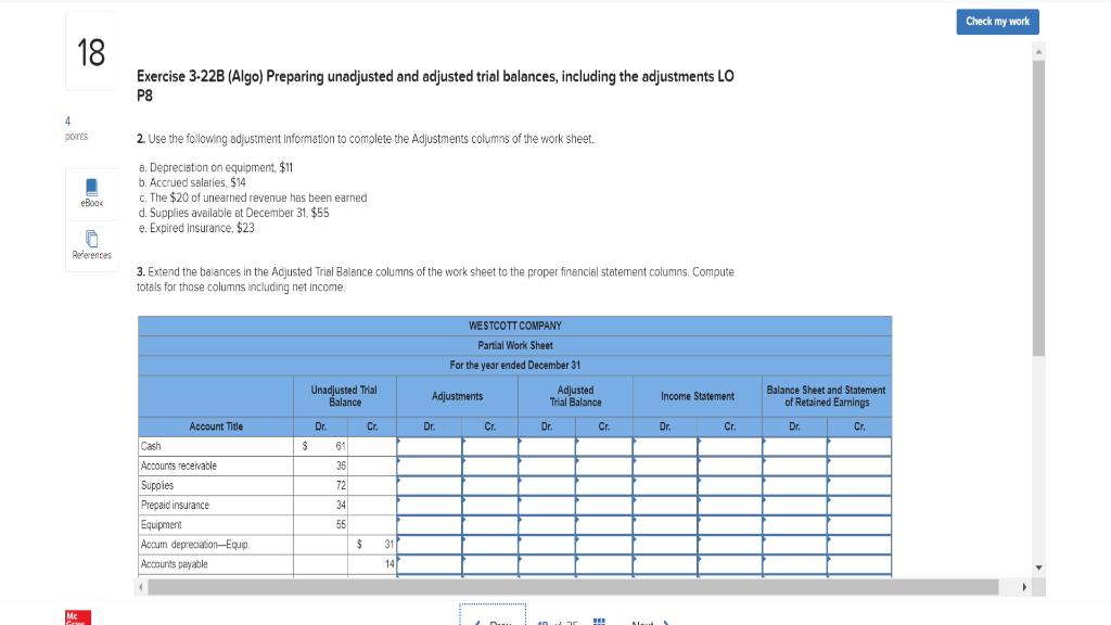 Solved Check My Work Exercise B Algo Preparing Chegg