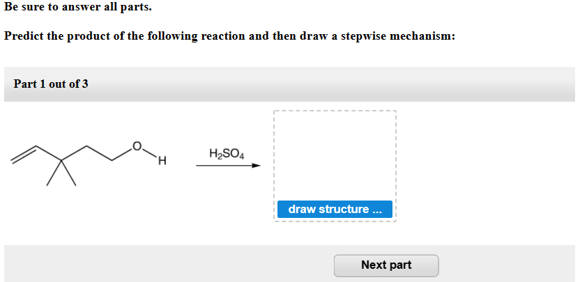 Solved Be Sure To Answer All Parts Predict The Product Of Chegg