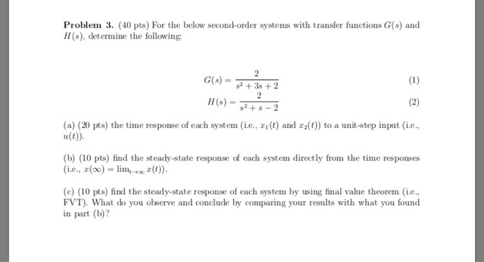 Solved Problem Pts For The Functions Below F S S I Chegg