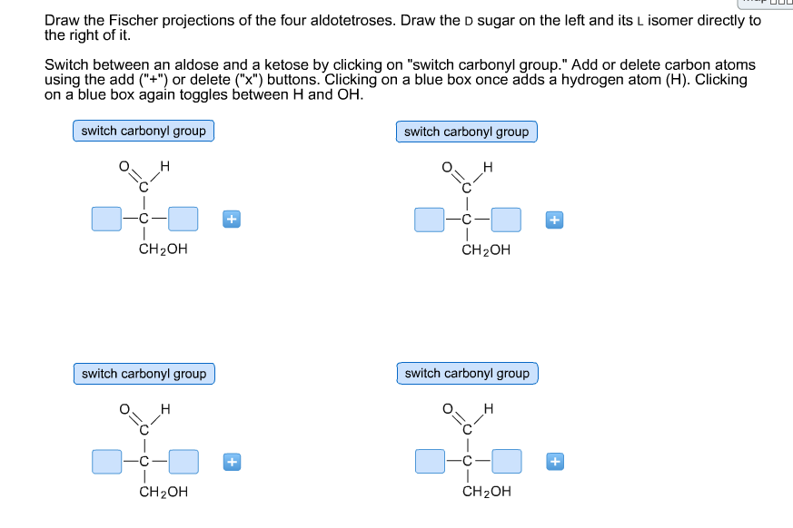 Draw The Fischer Projections Of The Four Aldotetroses.