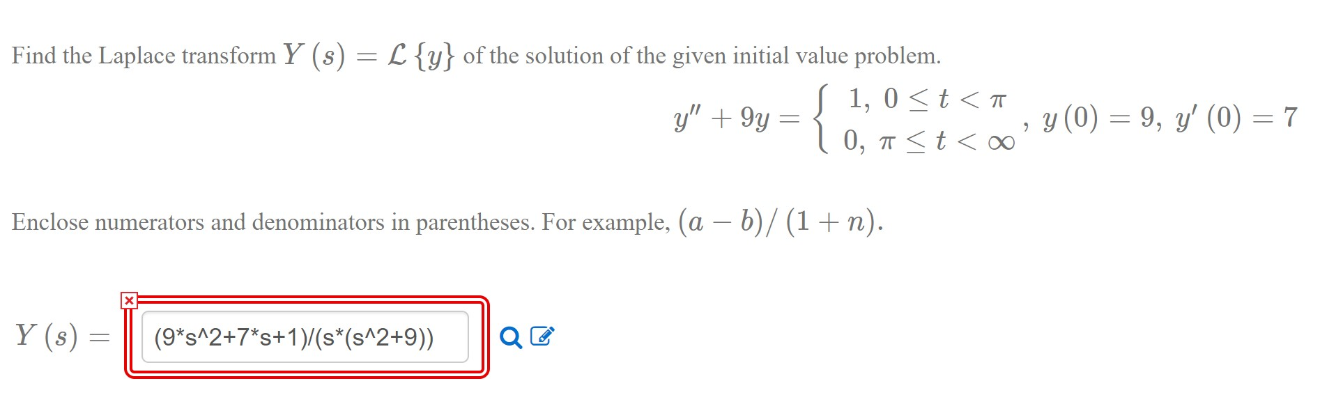 Solved Find The Laplace Transform Y S L Y Of The Chegg