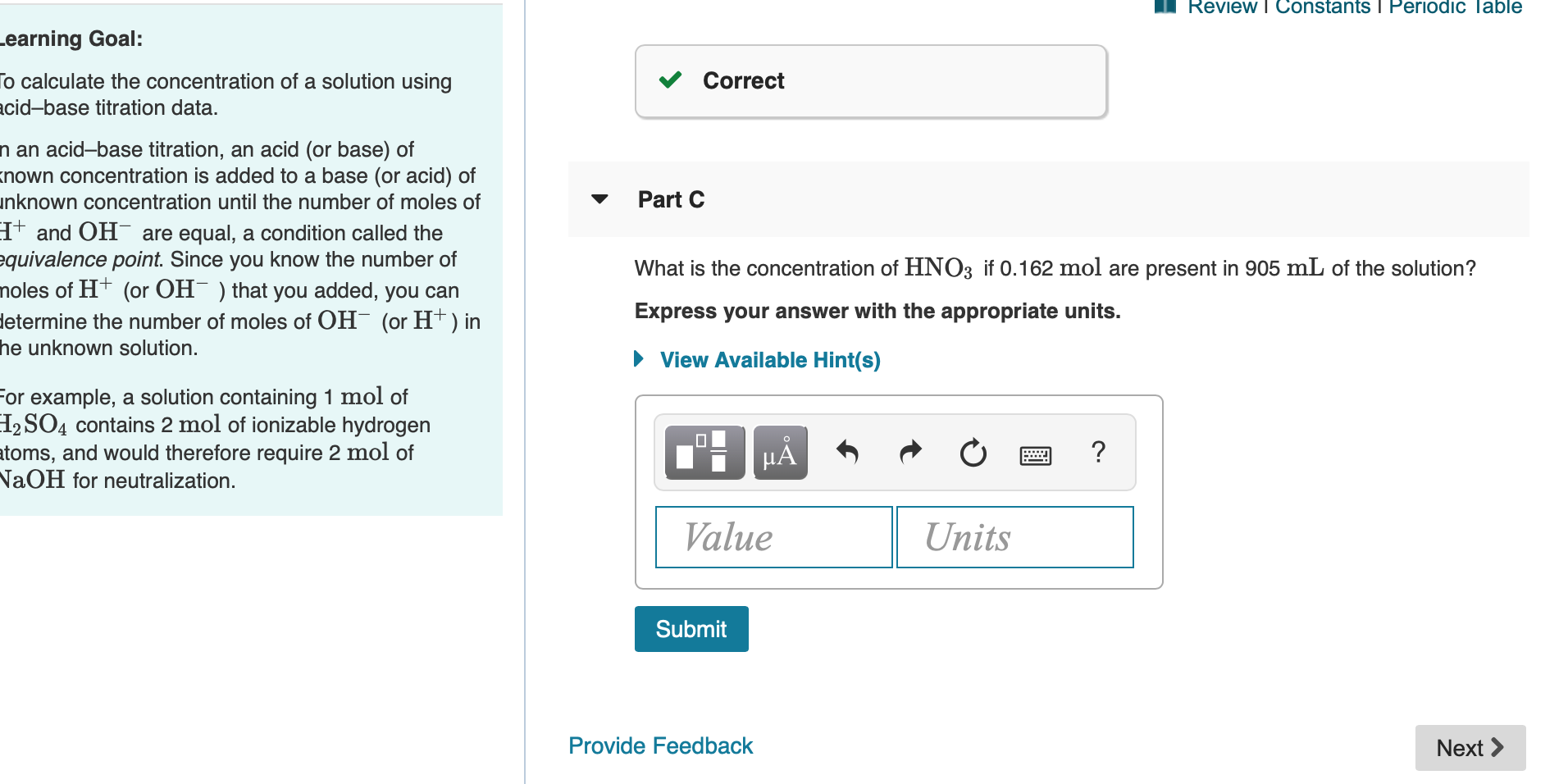 Solved Review Constants 1 Periodic Lable Learning Goal Chegg