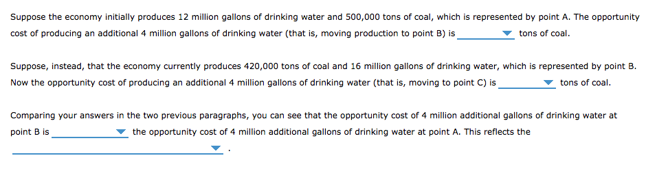 Solved The Opportunity Cost Of Shifting Production Chegg