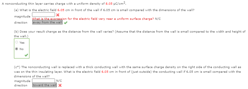 Solved A Nonconducting Thin Layer Carries Charge With A Chegg