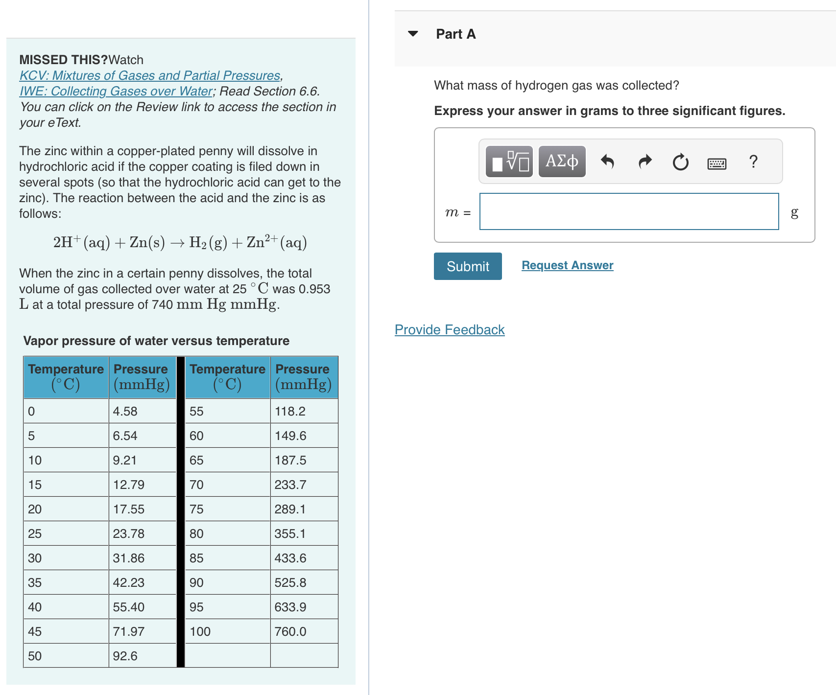 Solved MISSED THIS Watch KCV Mixtures Of Gases And Partial Chegg