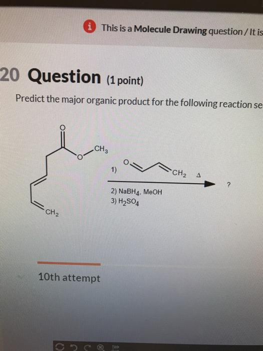 Solved This Is A Molecule Drawing Question It Is Question Chegg