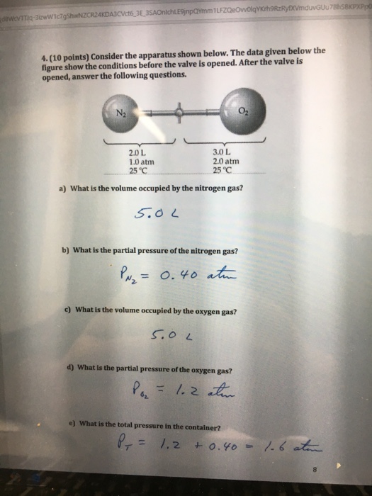 Solved Points Consider The Apparatus Shown Below Chegg