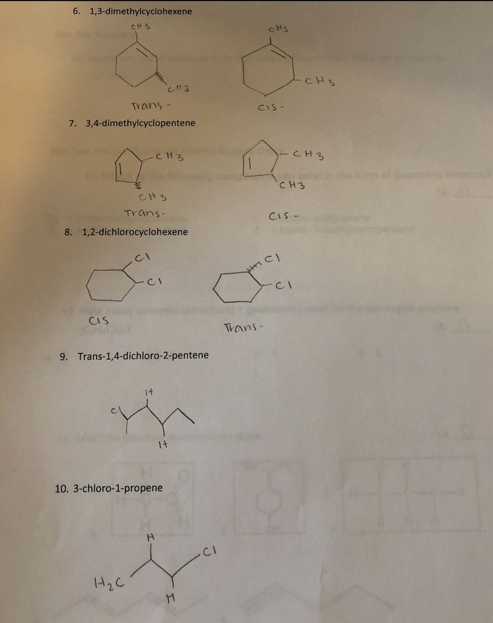 Solved Goal Practice Drawing Cis Trans Geometric Isomers Chegg