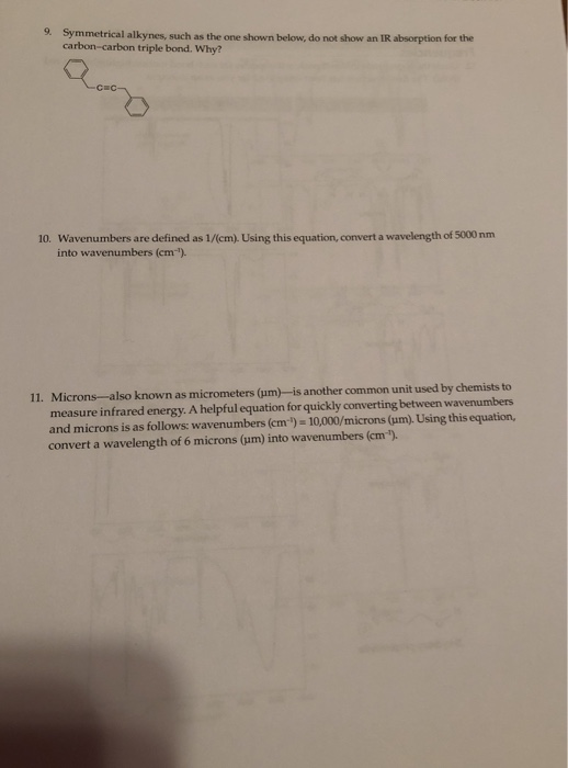 Solved Symmetrica I Alkynes Such As The One Shown Below Chegg