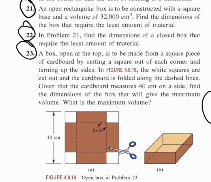 Solved An Open Rectangular Box Is To Be Constructed With Chegg